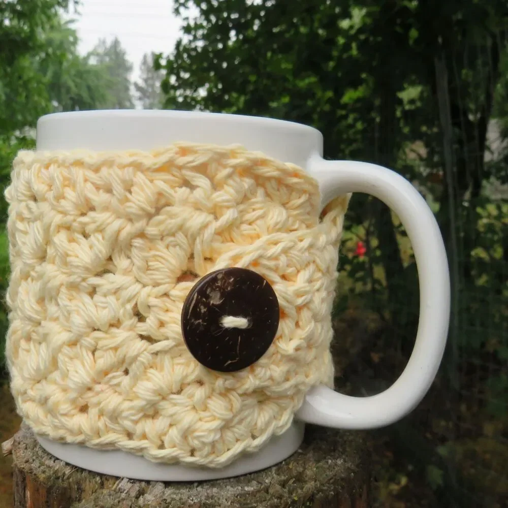 Crocheted Cup Cozy Handmade Coffee Mug or Tea Warmer